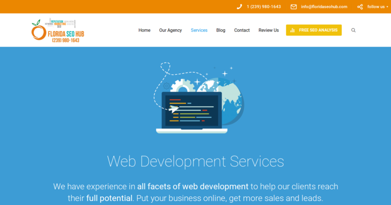 Development page of #7 Best PPC Firm: Florida SEO Hub