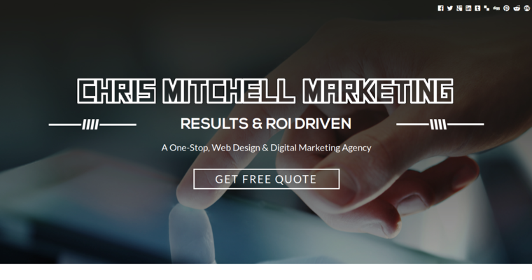 Folio page of #8 Leading Bing Business: Chris Mitchell Marketing