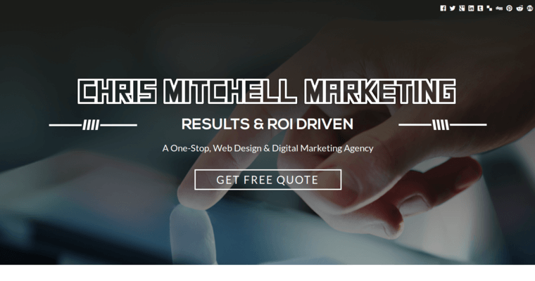 Folio page of #8 Best Bing Company: Chris Mitchell Marketing