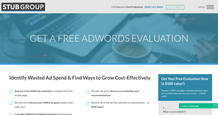 Service page of #6 Top Bing Agency: StubGroup