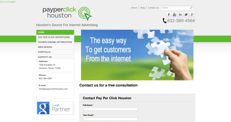 Contact page of #7 Top Bing Agency: PPC Houston