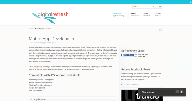 Development page of #6 Best Twitter PPC Firm: Digital Refresh